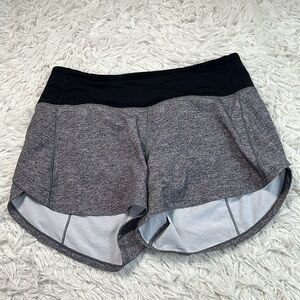 Lululemon Speed Up Short Long *4" Updated Fit Heather Lux Multi Black